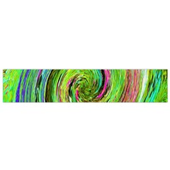 Groovy Abstract Green And Crimson Liquid Swirl Small Flano Scarf by myrubiogarden