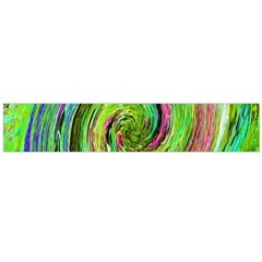 Groovy Abstract Green And Crimson Liquid Swirl Large Flano Scarf  by myrubiogarden