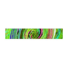 Groovy Abstract Green And Crimson Liquid Swirl Flano Scarf (mini) by myrubiogarden