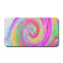 Groovy Abstract Pink And Blue Liquid Swirl Painting Medium Bar Mats by myrubiogarden