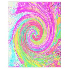 Groovy Abstract Pink And Blue Liquid Swirl Painting Drawstring Bag (small) by myrubiogarden