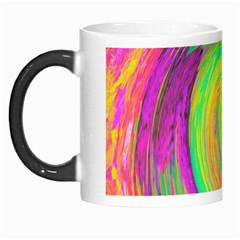 Groovy Abstract Purple And Yellow Liquid Swirl Morph Mugs