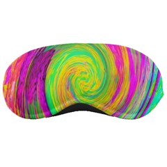 Groovy Abstract Purple And Yellow Liquid Swirl Sleeping Masks by myrubiogarden