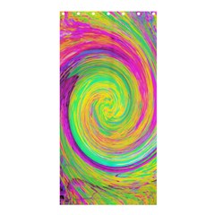 Groovy Abstract Purple And Yellow Liquid Swirl Shower Curtain 36  X 72  (stall)  by myrubiogarden