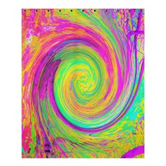 Groovy Abstract Purple And Yellow Liquid Swirl Shower Curtain 60  X 72  (medium)  by myrubiogarden