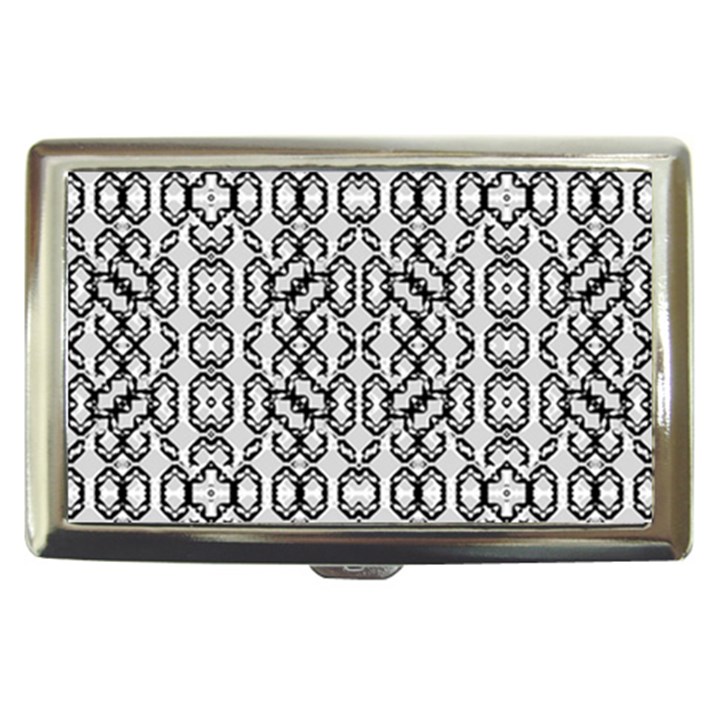 Black And White Intricate Modern Geometric Pattern Cigarette Money Case