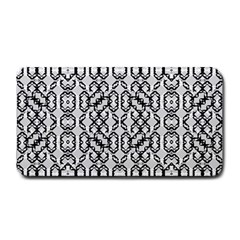 Black And White Intricate Modern Geometric Pattern Medium Bar Mats by dflcprintsclothing