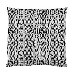 Black And White Intricate Modern Geometric Pattern Standard Cushion Case (two Sides) by dflcprintsclothing