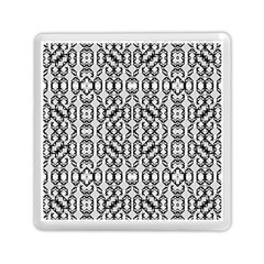 Black And White Intricate Modern Geometric Pattern Memory Card Reader (square) by dflcprintsclothing