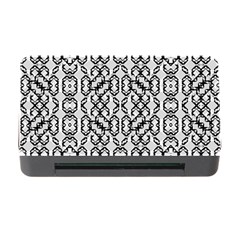 Black And White Intricate Modern Geometric Pattern Memory Card Reader With Cf by dflcprintsclothing