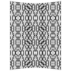 Black And White Intricate Modern Geometric Pattern Back Support Cushion by dflcprintsclothing