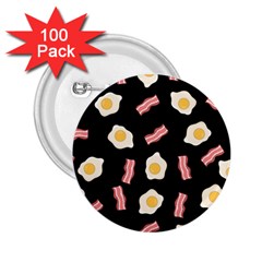 Bacon And Egg Pop Art Pattern 2 25  Buttons (100 Pack)  by Valentinaart