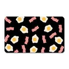 Bacon And Egg Pop Art Pattern Magnet (rectangular) by Valentinaart