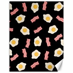 Bacon And Egg Pop Art Pattern Canvas 12  X 16  by Valentinaart