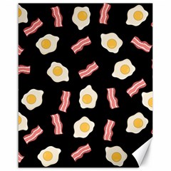 Bacon And Egg Pop Art Pattern Canvas 16  X 20  by Valentinaart