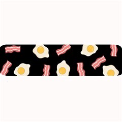 Bacon And Egg Pop Art Pattern Large Bar Mats by Valentinaart