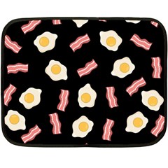 Bacon And Egg Pop Art Pattern Double Sided Fleece Blanket (mini)  by Valentinaart