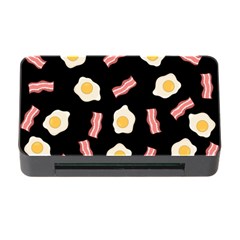 Bacon And Egg Pop Art Pattern Memory Card Reader With Cf by Valentinaart