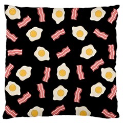 Bacon And Egg Pop Art Pattern Standard Flano Cushion Case (one Side) by Valentinaart