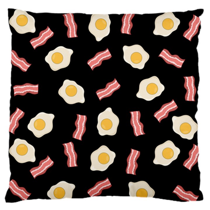 Bacon and Egg Pop Art Pattern Standard Flano Cushion Case (One Side)