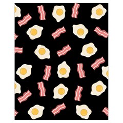 Bacon And Egg Pop Art Pattern Drawstring Bag (small) by Valentinaart