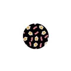 Bacon And Egg Pop Art Pattern 1  Mini Buttons by Valentinaart