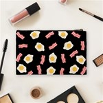 Bacon and Egg Pop Art Pattern Cosmetic Bag (Medium) Back