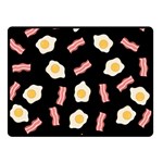 Bacon and Egg Pop Art Pattern Double Sided Fleece Blanket (Small)  45 x34  Blanket Front