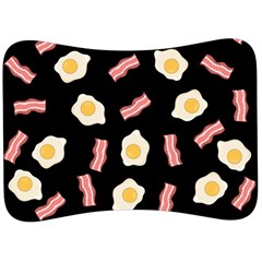 Bacon And Egg Pop Art Pattern Velour Seat Head Rest Cushion