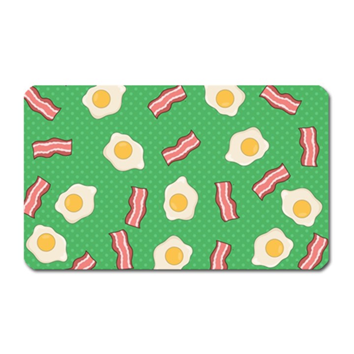 Bacon and Egg Pop Art Pattern Magnet (Rectangular)