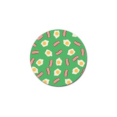 Bacon And Egg Pop Art Pattern Golf Ball Marker (10 Pack) by Valentinaart