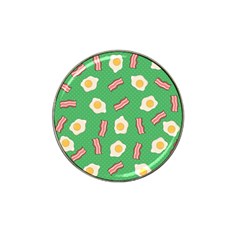 Bacon And Egg Pop Art Pattern Hat Clip Ball Marker (4 Pack) by Valentinaart