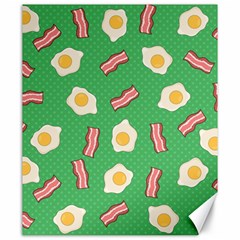 Bacon And Egg Pop Art Pattern Canvas 20  X 24  by Valentinaart