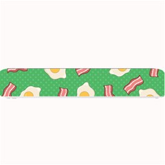 Bacon And Egg Pop Art Pattern Small Bar Mats by Valentinaart