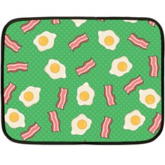 Bacon And Egg Pop Art Pattern Double Sided Fleece Blanket (mini)  by Valentinaart