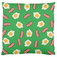 Bacon And Egg Pop Art Pattern Standard Flano Cushion Case (one Side) by Valentinaart