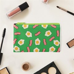 Bacon And Egg Pop Art Pattern Cosmetic Bag (xs) by Valentinaart