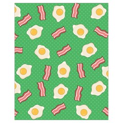 Bacon And Egg Pop Art Pattern Drawstring Bag (small) by Valentinaart