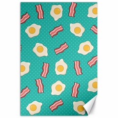 Bacon And Egg Pop Art Pattern Canvas 20  X 30  by Valentinaart