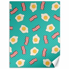 Bacon And Egg Pop Art Pattern Canvas 36  X 48  by Valentinaart