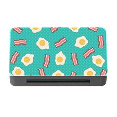 Bacon And Egg Pop Art Pattern Memory Card Reader With Cf by Valentinaart