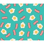 Bacon and Egg Pop Art Pattern Deluxe Canvas 14  x 11  (Stretched) 14  x 11  x 1.5  Stretched Canvas