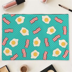 Bacon And Egg Pop Art Pattern Cosmetic Bag (xxl) by Valentinaart