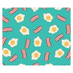 Bacon and Egg Pop Art Pattern Double Sided Flano Blanket (Small)  50 x40  Blanket Back