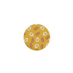 Bacon And Egg Pop Art Pattern 1  Mini Buttons by Valentinaart