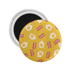 Bacon And Egg Pop Art Pattern 2 25  Magnets by Valentinaart