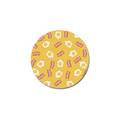 Bacon And Egg Pop Art Pattern Golf Ball Marker by Valentinaart