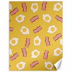 Bacon And Egg Pop Art Pattern Canvas 18  X 24  by Valentinaart