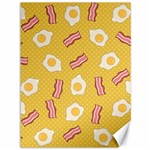 Bacon and Egg Pop Art Pattern Canvas 36  x 48  35.26 x46.15  Canvas - 1