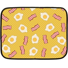 Bacon And Egg Pop Art Pattern Fleece Blanket (mini) by Valentinaart